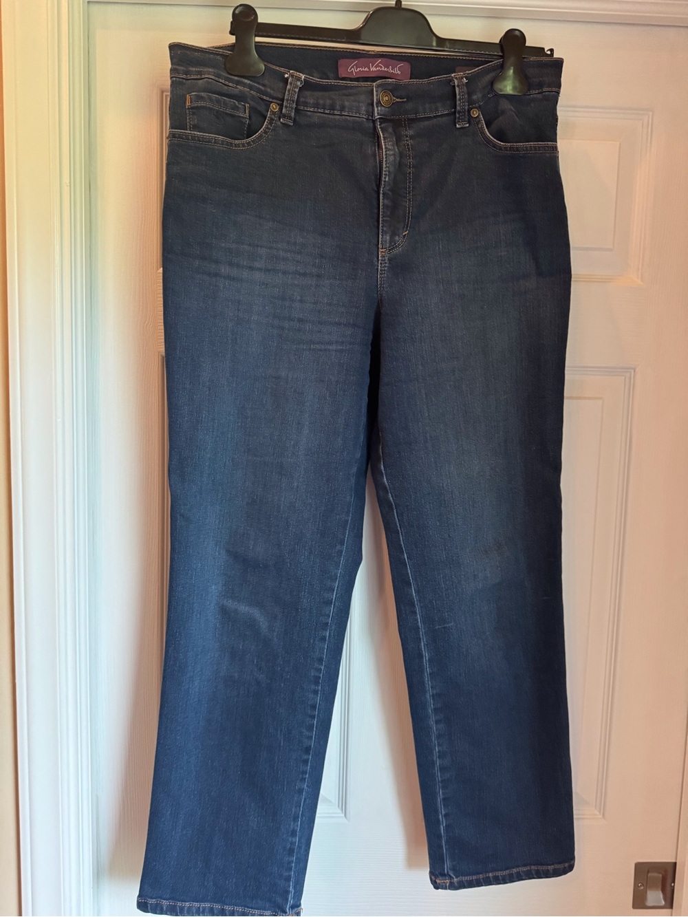Gloria Vanderbilt Amanda 14P Dark Blue Straight-Leg Women's Jeans